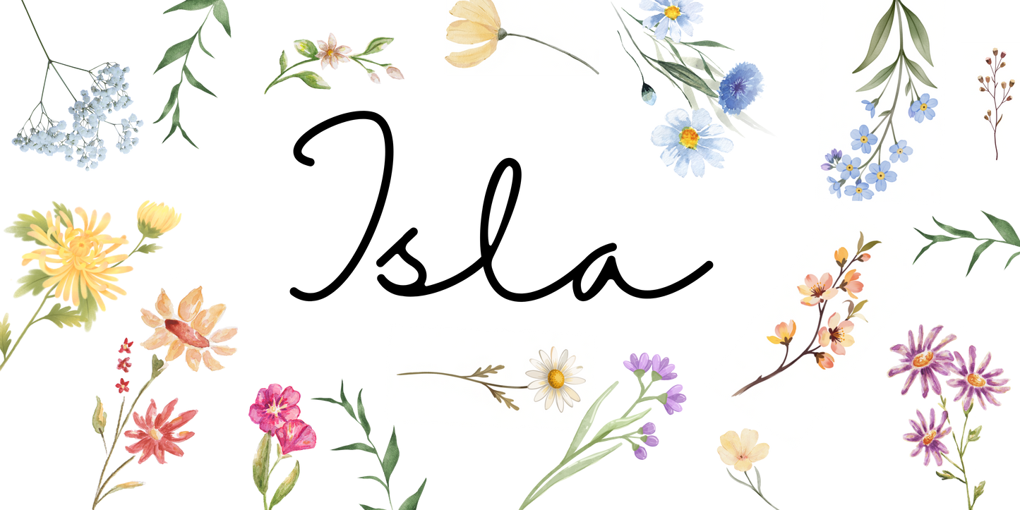 Personalized Floral Baby Blanket with Name – Soft Velveteen Plush Throw